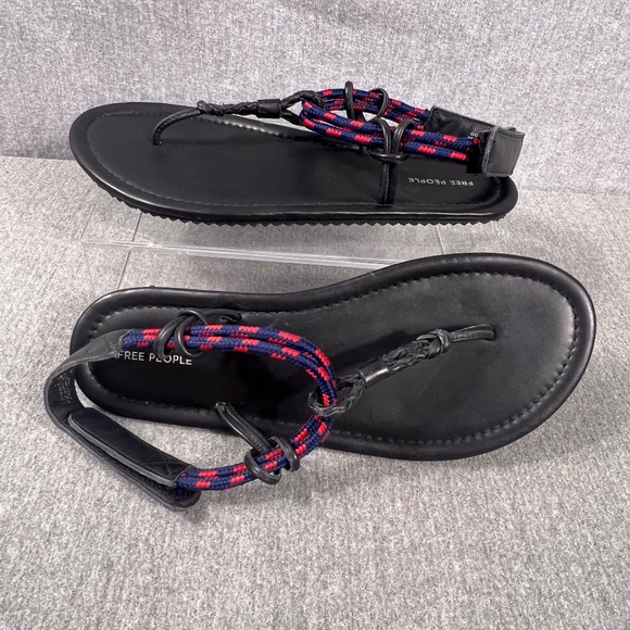 Free People Island Hopping Thong Sandal Sz 9.5 Boho Vacation Indie Hippie Whimsy - Picture 2 of 10